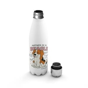Creango - Botella Agua Termica Anatomia De Un Perro Beagle De Acero Inoxidable