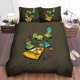 thumbnail image 1 of Cute Little Ninja Turtles Eating Pizza Quilt Duvet Cover Set Bedspread3-Piece Bedding Set, 1 of 5