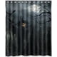 thumbnail image 1 of Cortina de ducha especial para baño con diseño de calabaza de Halloween, festival de espíritus, con ganchos, tamaño 60 x 72 pulgadas, 1 of 3
