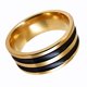 thumbnail image 1 of Anillo de la venda de dedo de la raya de los hombres punkyes de la joyería de la manera anillo del acero inoxidable 19m m, 1 of 3