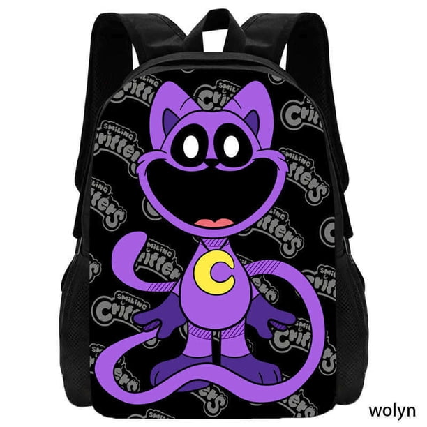 Smiling Mochila Critters Schoolbag Cartoon Anime Backpack,Light Weight Schoolbag Book Bag,Backpack for Children's Bags for Girls