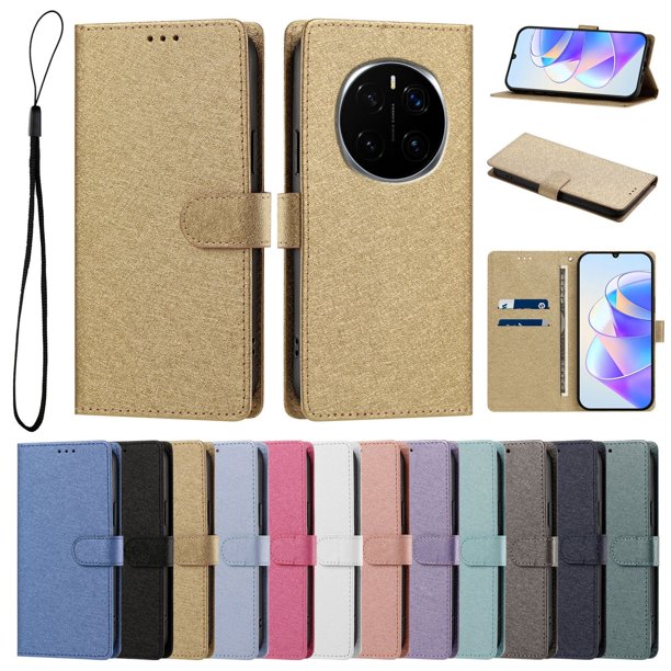 Cartera Protectora para Honor Magic7 con Soporte, Dorado