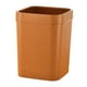 thumbnail image 4 of Cubo De Basura Cuadrado Estilo Ratán Para Sala De Estar Baño Cocina Naranja, 4 of 5