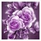 thumbnail image 3 of Pintura De Diamante 5D DIY, Imágenes De Rosas Con Taladro Completo, Decoración Del Hogar, Color Morado Y Rojo, 3 of 5
