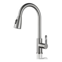 Genérico - Llave Grifo Monomando Lavaplatos Extensible Niquel