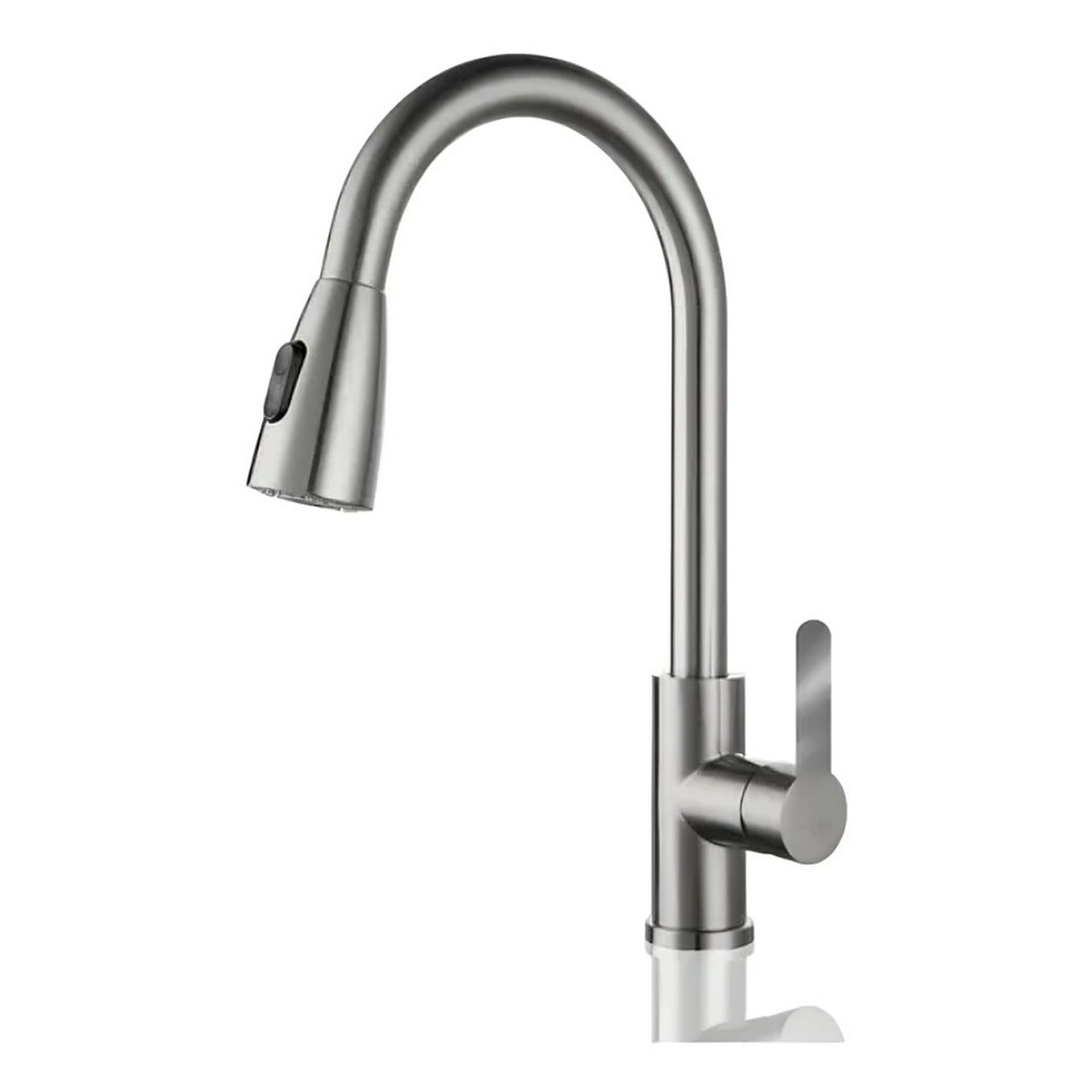 Genérico - Llave Grifo Monomando Lavaplatos Extensible Niquel