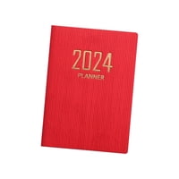 Magideal - Cuaderno Planificador 2024, Cuaderno De Estudio, Planificador Mensual, Bloc De Notas, Diario, Agenda, Calendario, Libro, Libro De Registros, Planifica Rojo