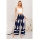 thumbnail image 1 of Pantalon Mujer Palazzo Tipo Lino Pretina Alta Elasticado Diseño 3011, 1 of 3