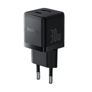 Cargador Rápido Baseus Palm Cluster Usb Y Tipo C 30W Negro