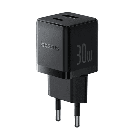 Cargador Rápido Baseus Palm Cluster Usb Y Tipo C 30W Negro