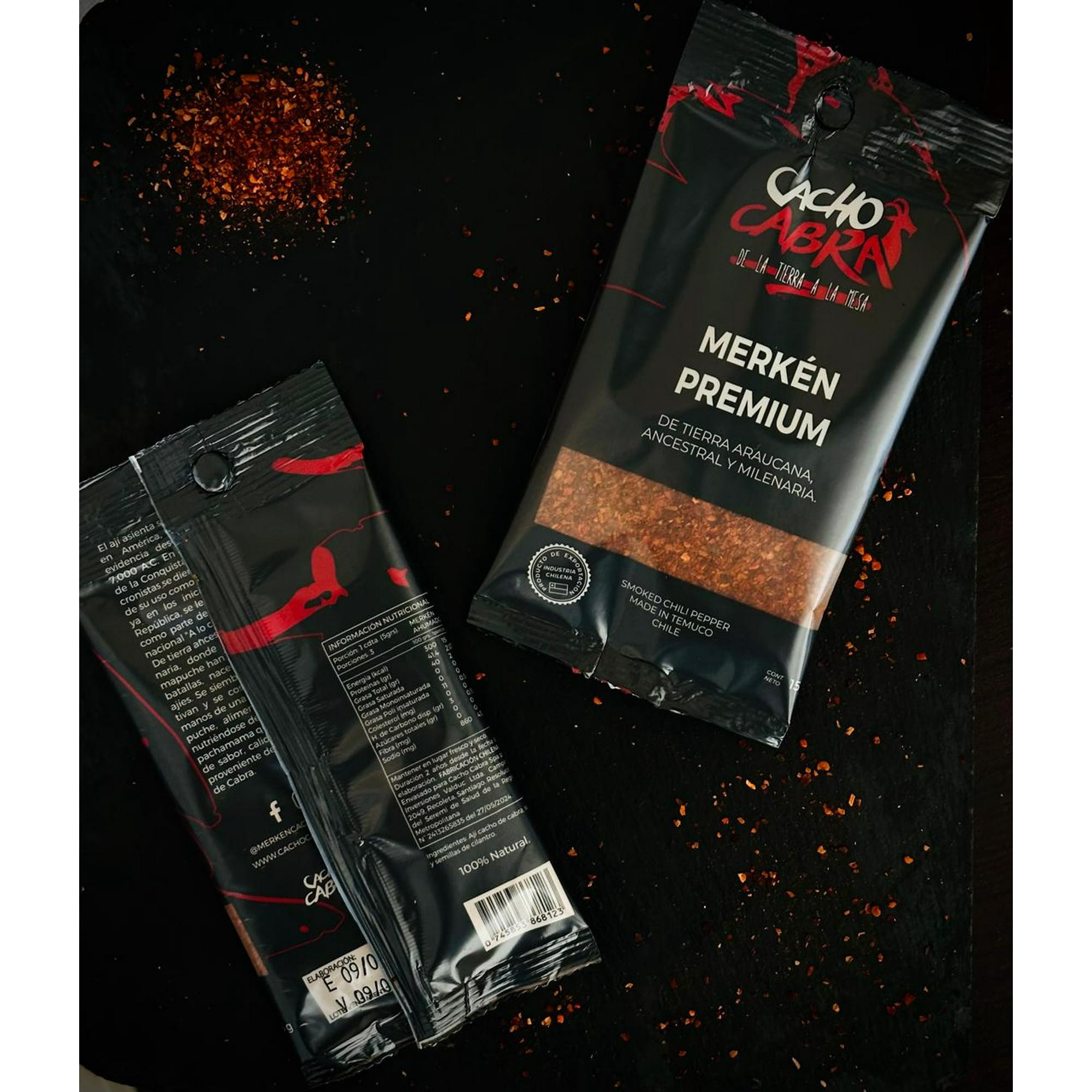 Sachet 15 Gr. Merkén Premium Cacho Cabra