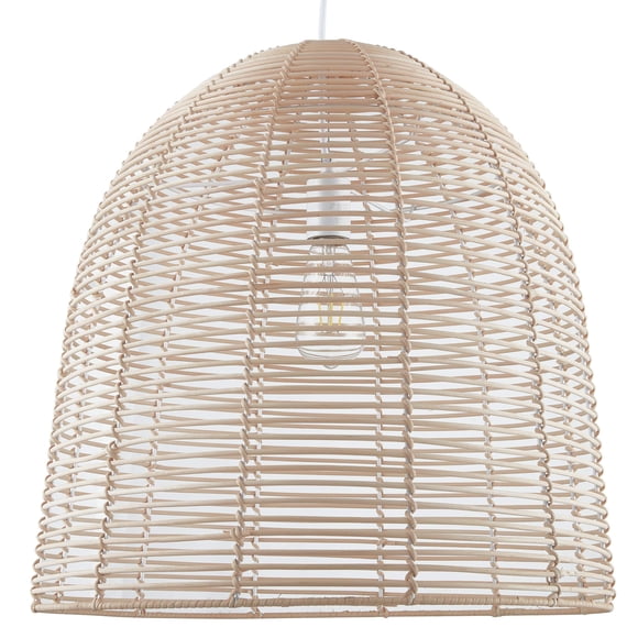 Lámpara colgante SEI Furniture Formosa de ratán natural 50x50x50 cm