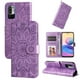 thumbnail image 5 of Funda tipo cartera FOXDOCK para Xiaomi Poco M3 Pro 5G , diseño girasol en relieve, cuero PU, cierre magnético, soporte y tarjetero, 5 of 5