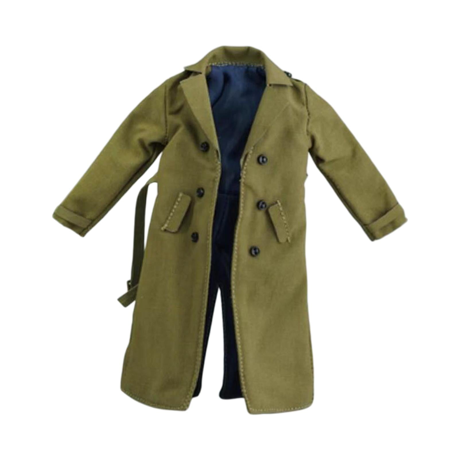 Bothyi - Gabardina Para Hombre Y Mujer, Ropa De Muñeca Hecha A Mano Para Cuerpo De Figuras De 6 Pulgadas, 1/12