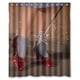 thumbnail image 1 of Cortina de ducha de baño con tacones rojos del Mago de Oz, juego de cortina de baño con ganchos, tamaño 60 x 72 pulgadas, 1 of 3