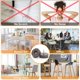 thumbnail image 4 of Topes de goma para muebles PROPA, 60 piezas, color café, con tornillos de acero inoxidable, 4 of 7