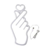 Magideal - Letrero De Lámpara De De Corazón Letrero De Led Alimentado Por Usb, Luces Decorativas Para Colgar En La Pared Para Decoración De Pared De