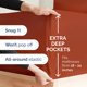 thumbnail image 3 of Juego de sábanas CGK Unlimited Extra Deep King Terracotta, 6 piezas, 3 of 8