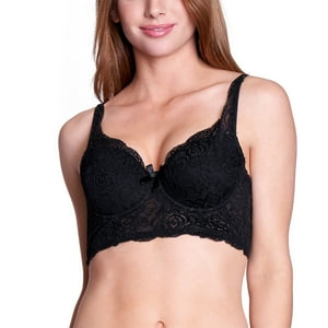 Baziani - Sostén Bustier Encaje 3896 Negro 36E