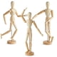 thumbnail image 1 of Modelo De Figura Artística De Madera Articulada 33 Cm Paquete De 3, 1 of 9