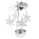 thumbnail image 1 of decoración de navidad vela giratoria té luz titular candelabro copo de nieve, 1 of 5