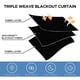 thumbnail image 4 of Juego de cortinas opacas CUCRAF, color negro puro, 274 cm de longitud, 2 paneles, 4 of 7