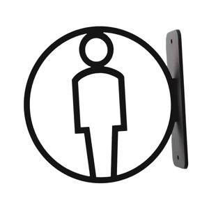 Magideal - Letrero De Baño, Letrero De Baño, Calcomanía Acrílica Para Pared, Placa De Letrero De Baño Moderna Para Decoración De Paredes De Baño, Restaurantes Y Masculino