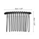 thumbnail image 2 of Unique Bargains 12 Piezas Peines Laterales para el Cabello Antideslizantes Accesorios de Metal 2" Negro, 2 of 6