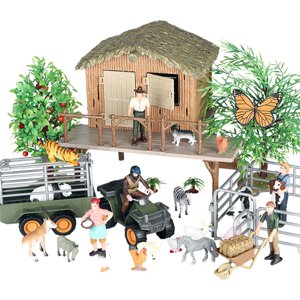 Magideal - Figuras De Acción En Miniatura Realistas De Animales De Granja Para Niños