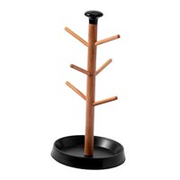 Bothyi - Estante Para Tazas De Café, Soporte Para Tazas De Agua, Organizador De Cocina Para El Hogar, Mesa, Base Negra