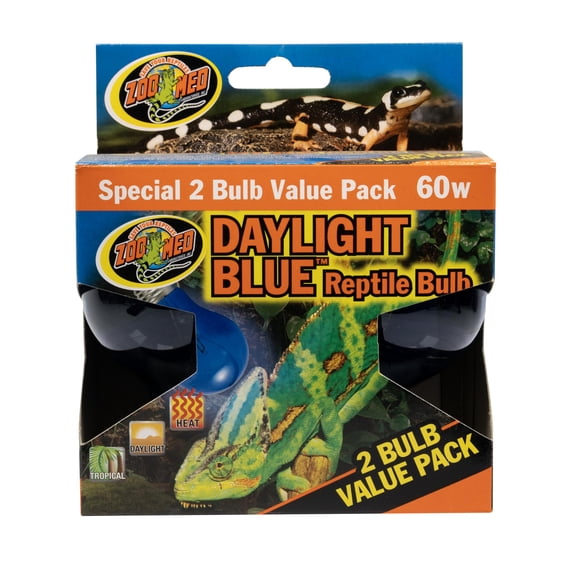 Bombilla para Reptiles Zoo Med Daylight Blue 60W Paquete de 6
