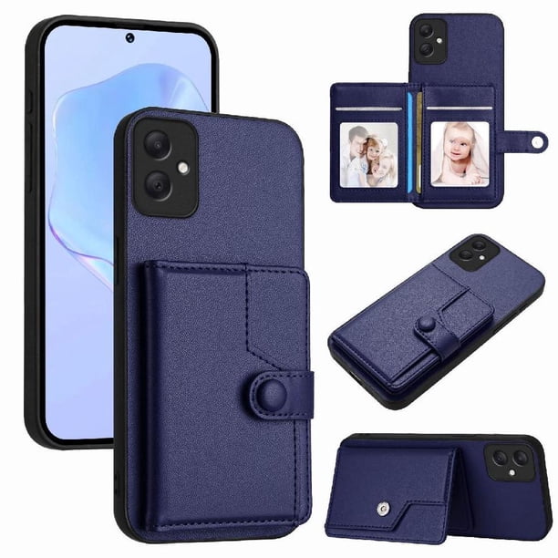 FOXDOCK Funda para SAMSUNG Galaxy A05 con Bloqueo RFID - Diseño Elegante con Cierre de Botón
