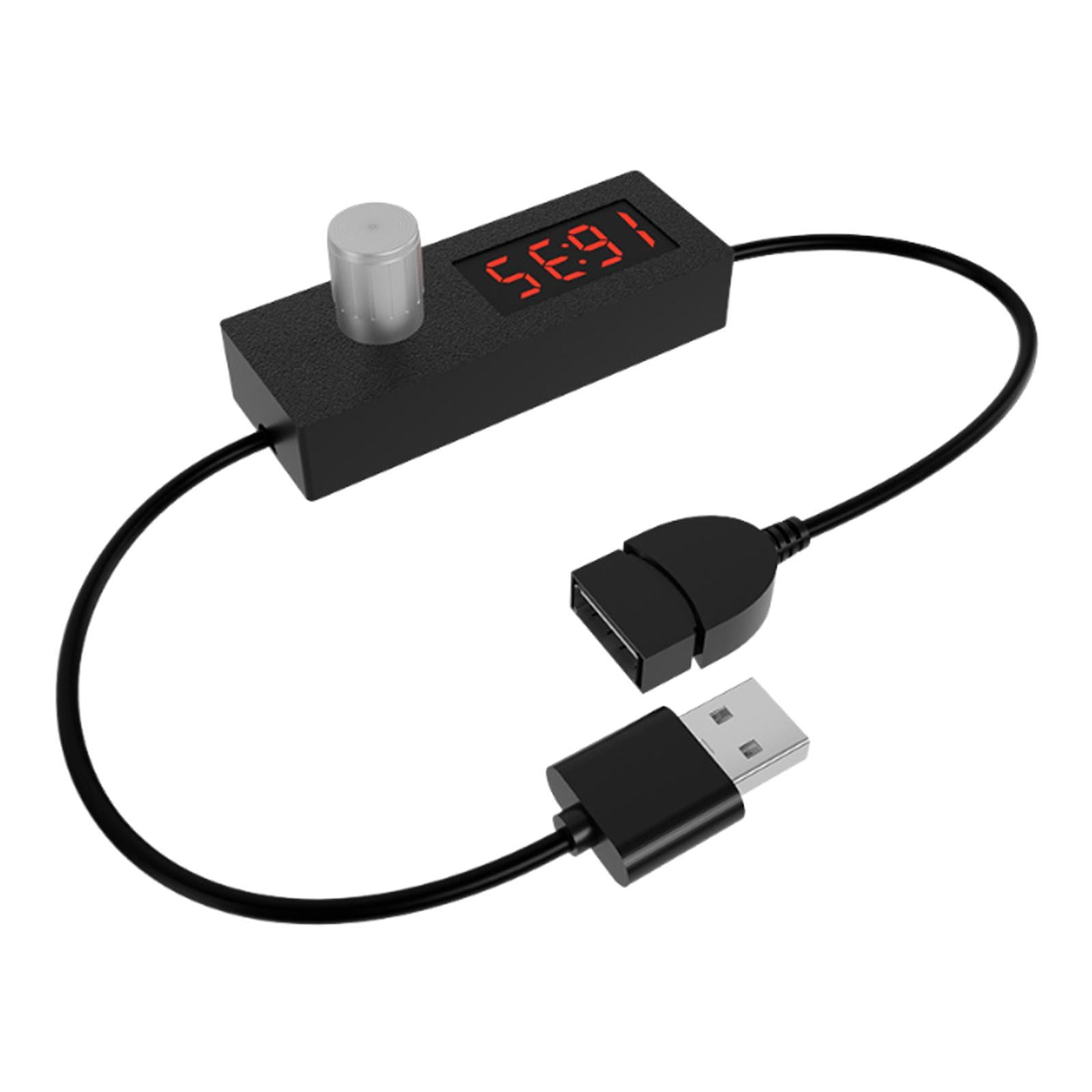 Magideal - Temporizador Automático Con Cable De Extensión Usb De Cable Cable De Extensión Usb Con El Cable De Alimentación De Encendido De Recuento De Mensajería