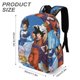 thumbnail image 3 of Dragon Ball-theme Backpack, Campus style schoolbag Bookbag with Adjustable Shoulder Straps And Large Zip Compartment, Unisex Travel Bags.42x30x15cm, 3 of 6