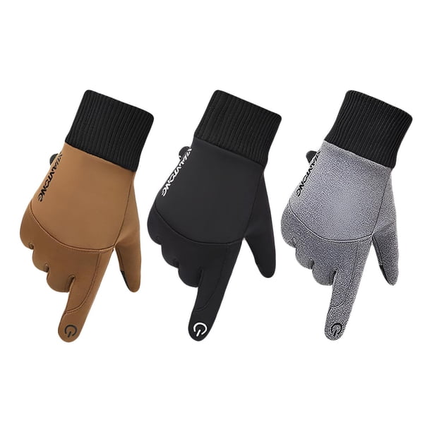 Guantes Térmicos Resistentes Al Viento, Deportivo Y Casual gris M