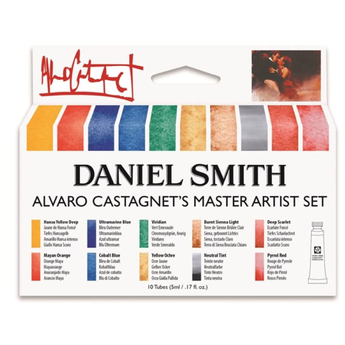 Set De Acuarela Daniel Smith Alvaro Castagnet, Tubos De 5 Ml, 10 Unidades