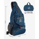 thumbnail image 2 of Mochila WATERFLY, bolsa bandolera plegable para senderismo y viajes, color azul, 2 of 7