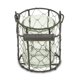 thumbnail image 3 of Tarro redondo de vidrio Planter Cheung's 15S001BRS en cesta de alambre, 3 of 3