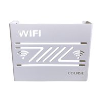 Bothyi - Estante Para Enrutador Estuche De Almacenamiento Gestión De Cables Para El Hogar, Sala De Estar, Escritorio, Blanco