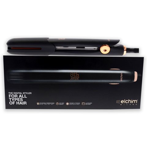 Plancha Para El Cabello Elchim 8Th Sense Styler Negra