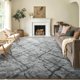 thumbnail image 1 of ALFOMBRA FinRèc Home 152x203 cm Rayas Negro/Gris, 1 of 7