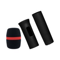 Bothyi - Funda Protectora De Micrófono De Mano Con Cubierta De Espuma De Esponja Para Party Stage Studio Negro