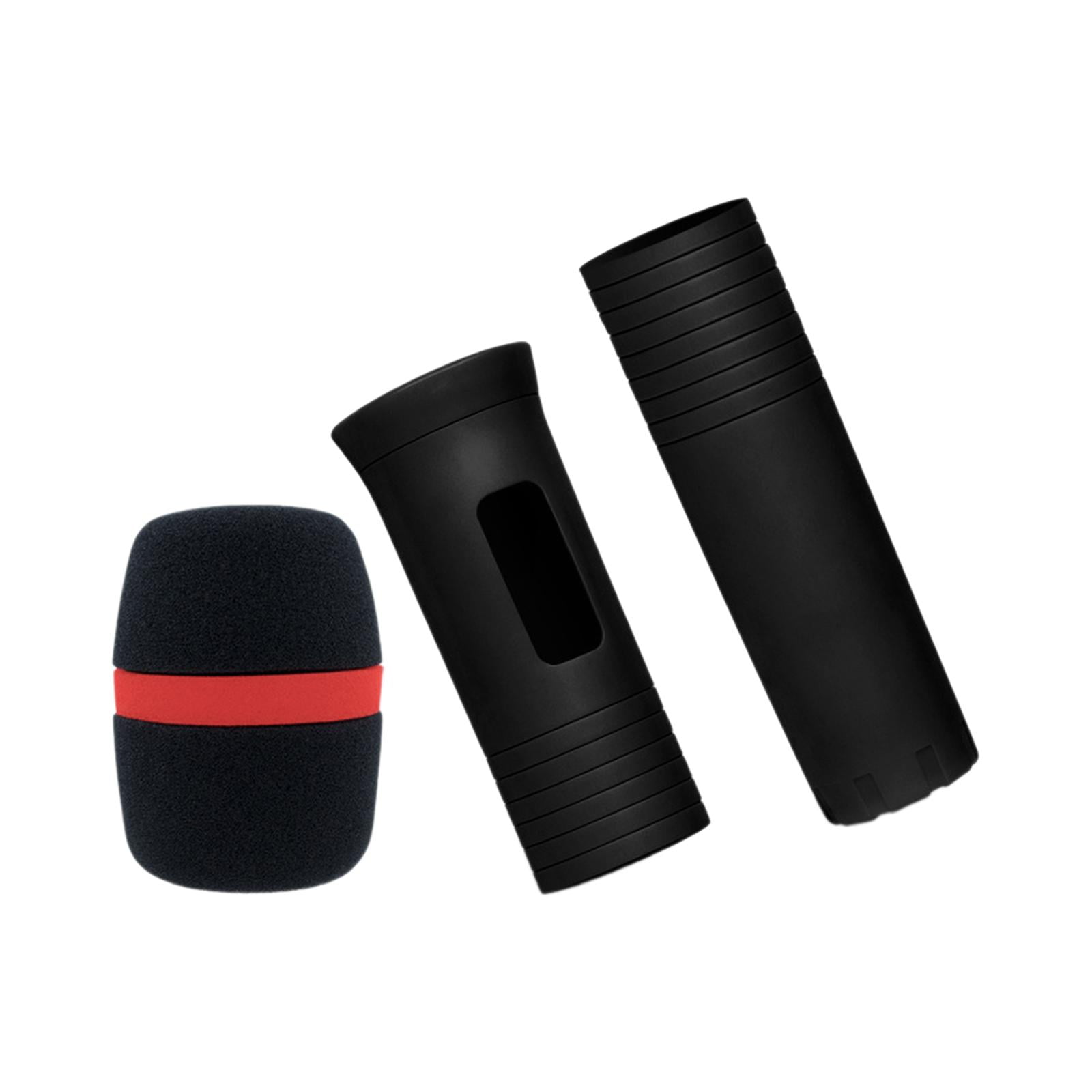 Bothyi - Funda Protectora De Micrófono De Mano Con Cubierta De Espuma De Esponja Para Party Stage Studio Negro