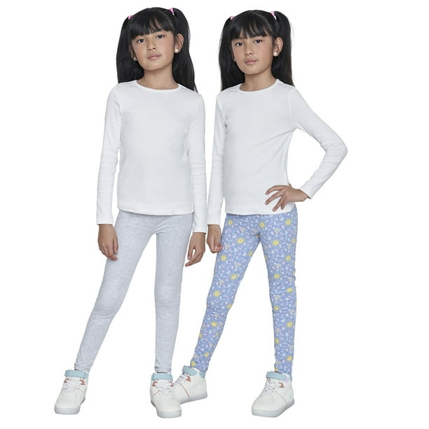Calza Niña Kids Bipack Lisa + FullPrint Celeste Corona