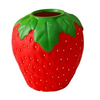 Bothyi - Jarrón De Fresas Para Flores Jarrón De Frutas Para Centro De Mesa Decoración Hogar Rojo
