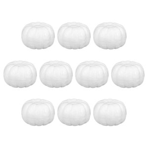 Magideal - 10 Calabazas Artificiales De Espuma, Calabazas Falsas De Poliestireno, Accesorios De Bricolaje Para Fiestas De Halloween, Decoración De Otoño, Cosecha 8Cm