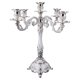 thumbnail image 1 of Candelabro Banquete De Boda Candelabro Retro Decoración De Mesa 5 Brazos Plata, 1 of 5