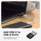 thumbnail image 5 of Adaptador USB Satechi USB-A a USB-C Pack de 2, negro, 5 of 6