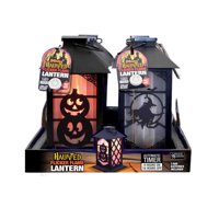 Farol Magic Seasons Haunted Flicker Flame Para Halloween, 20 Cm, Paquete De 6