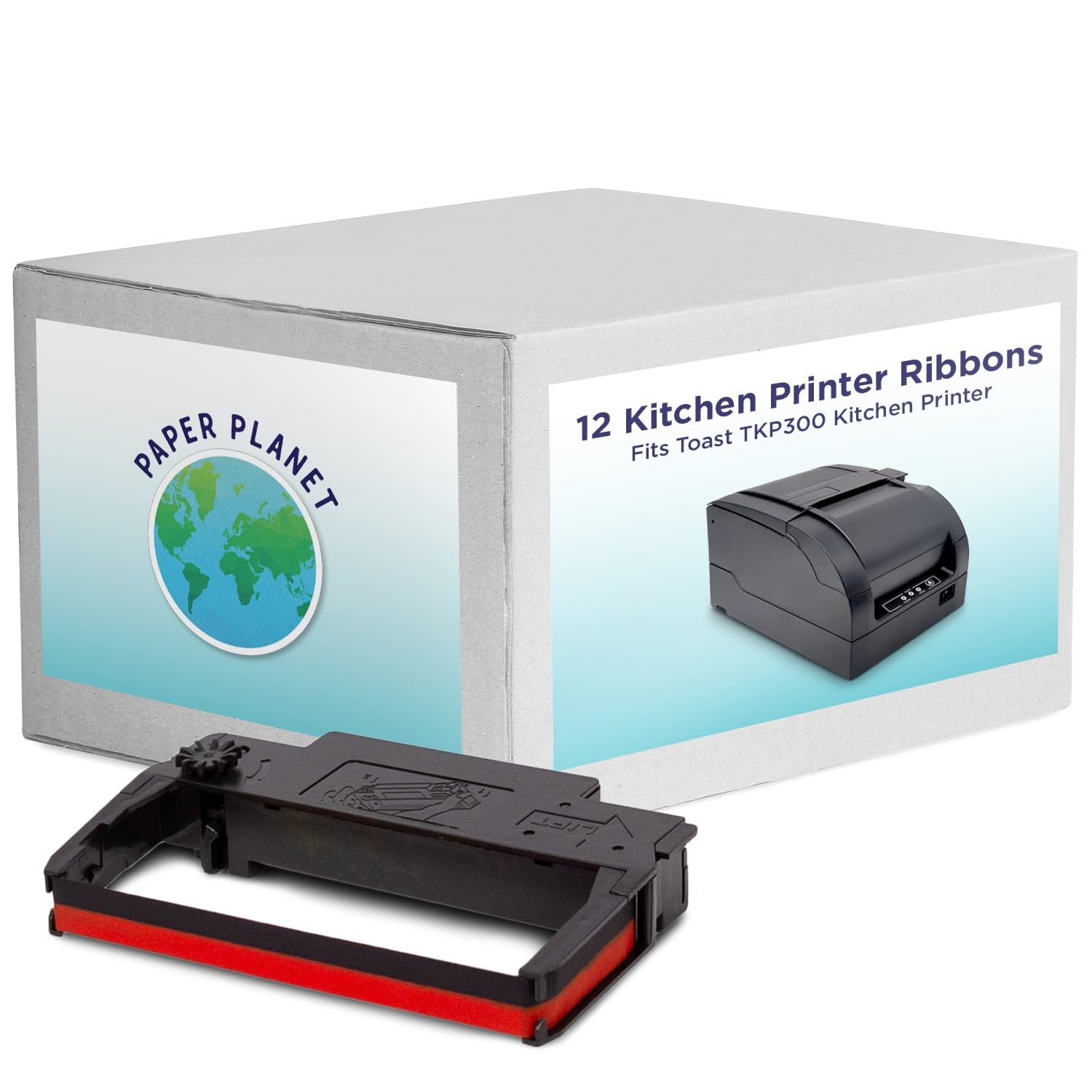 Paperplanet - Cintas De Impresora De Tinta Paper Planet Rojo/negro Para Toast Tkp300